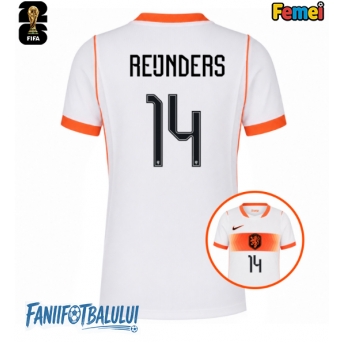 Țările de Jos Tijjani Reijnders #14 Echipament de Fotbal Replică Mondial 2026 Femei Deplasare